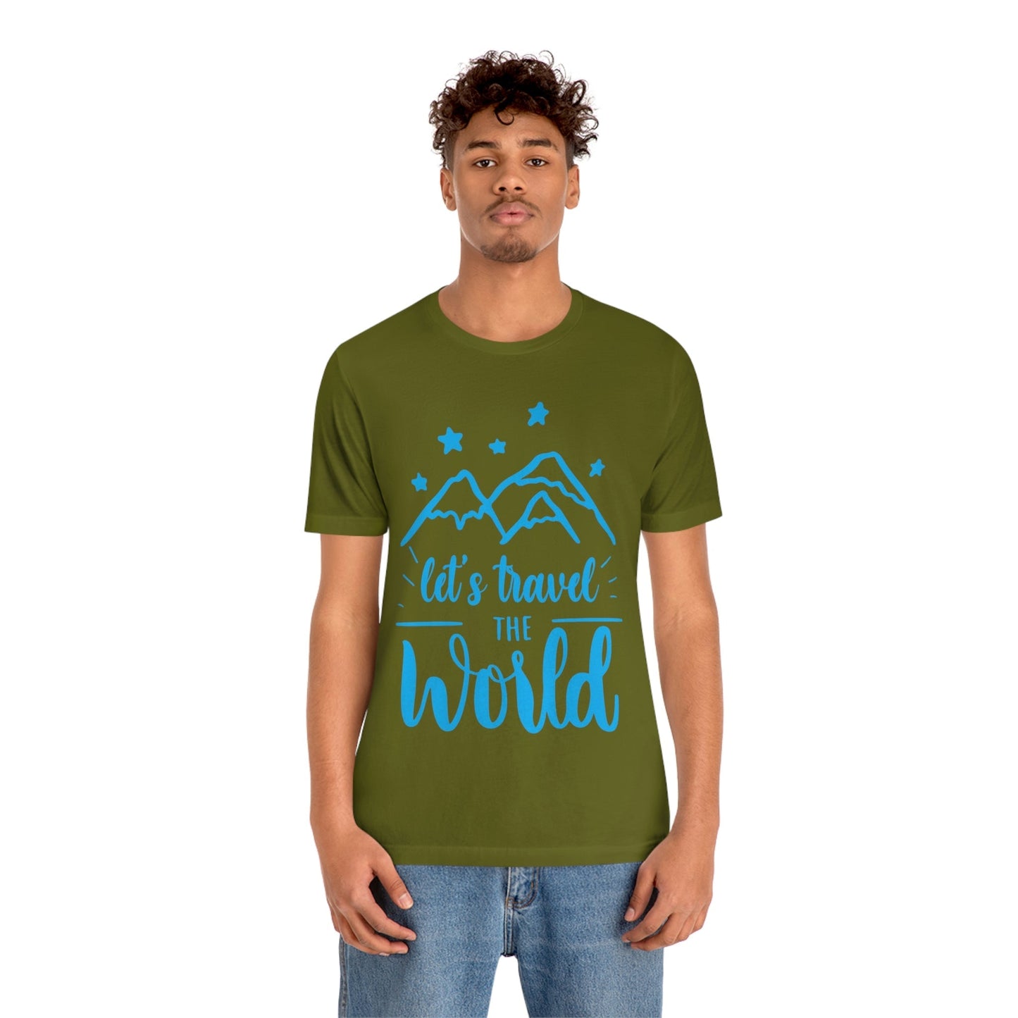 Let`s Travel the World Vacation Landscape Explore Unisex Jersey Short Sleeve T-Shirt Ichaku [Perfect Gifts Selection]