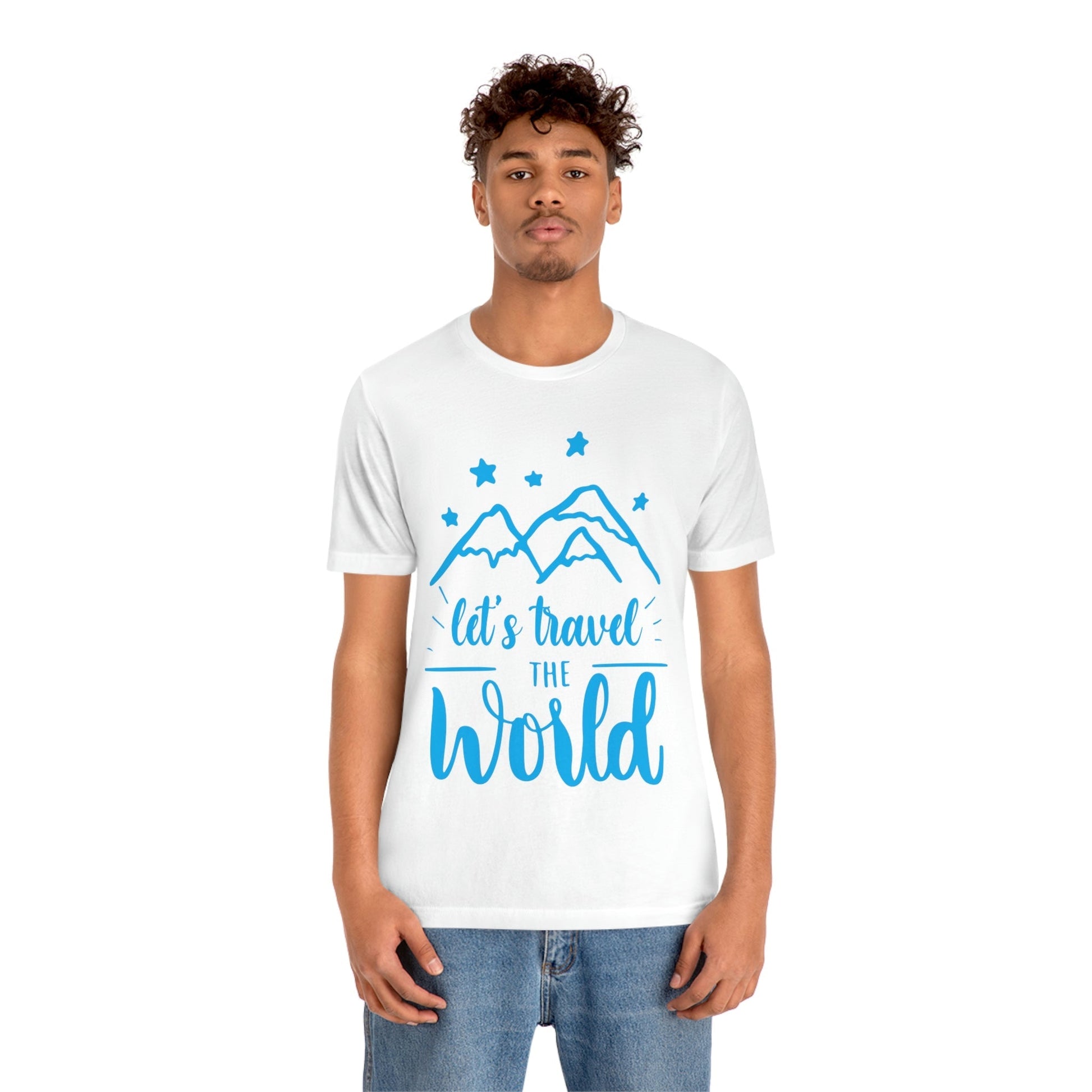 Let`s Travel the World Vacation Landscape Explore Unisex Jersey Short Sleeve T-Shirt Ichaku [Perfect Gifts Selection]