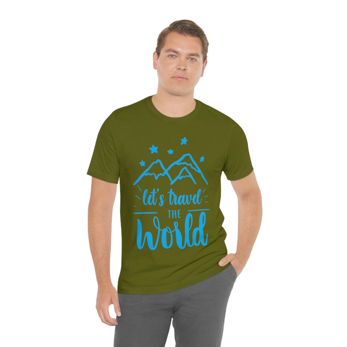 Let`s Travel the World Vacation Landscape Explore Unisex Jersey Short Sleeve T-Shirt Ichaku [Perfect Gifts Selection]