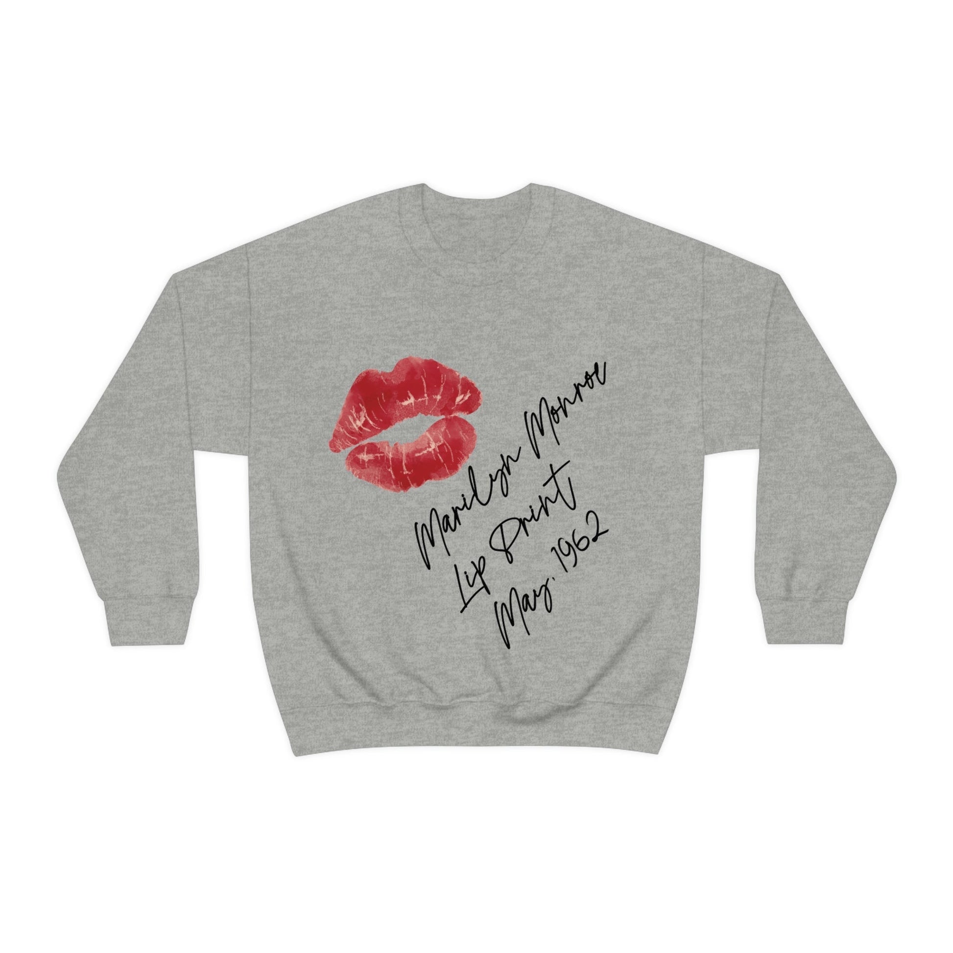 Lip Retro Print Hollywood Classic Unisex Heavy Blend™ Crewneck Sweatshirt Ichaku [Perfect Gifts Selection]