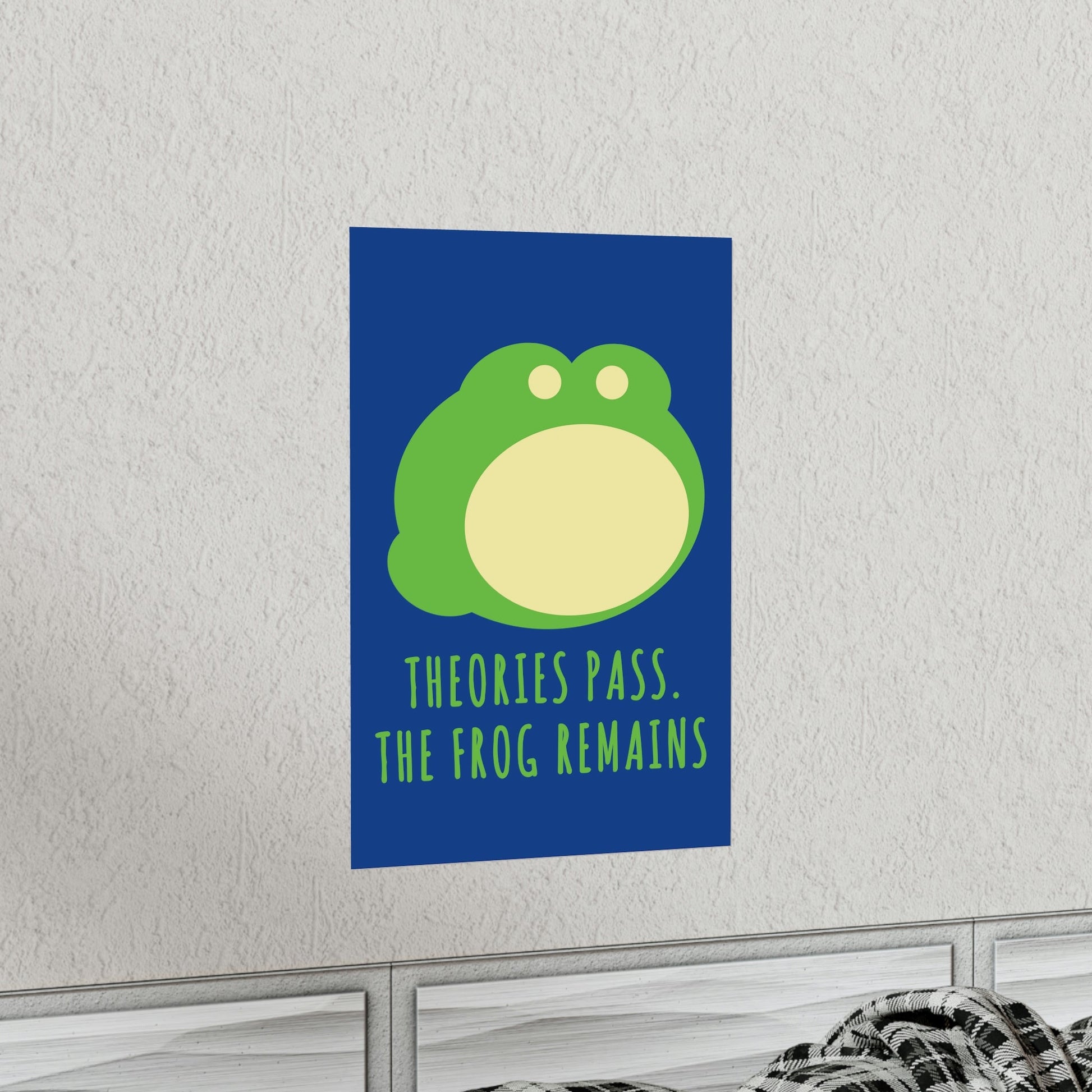 Little Green Frog Funny Edicational Quotes Mozaic Art Premium Matte Vertical Posters Ichaku [Perfect Gifts Selection]