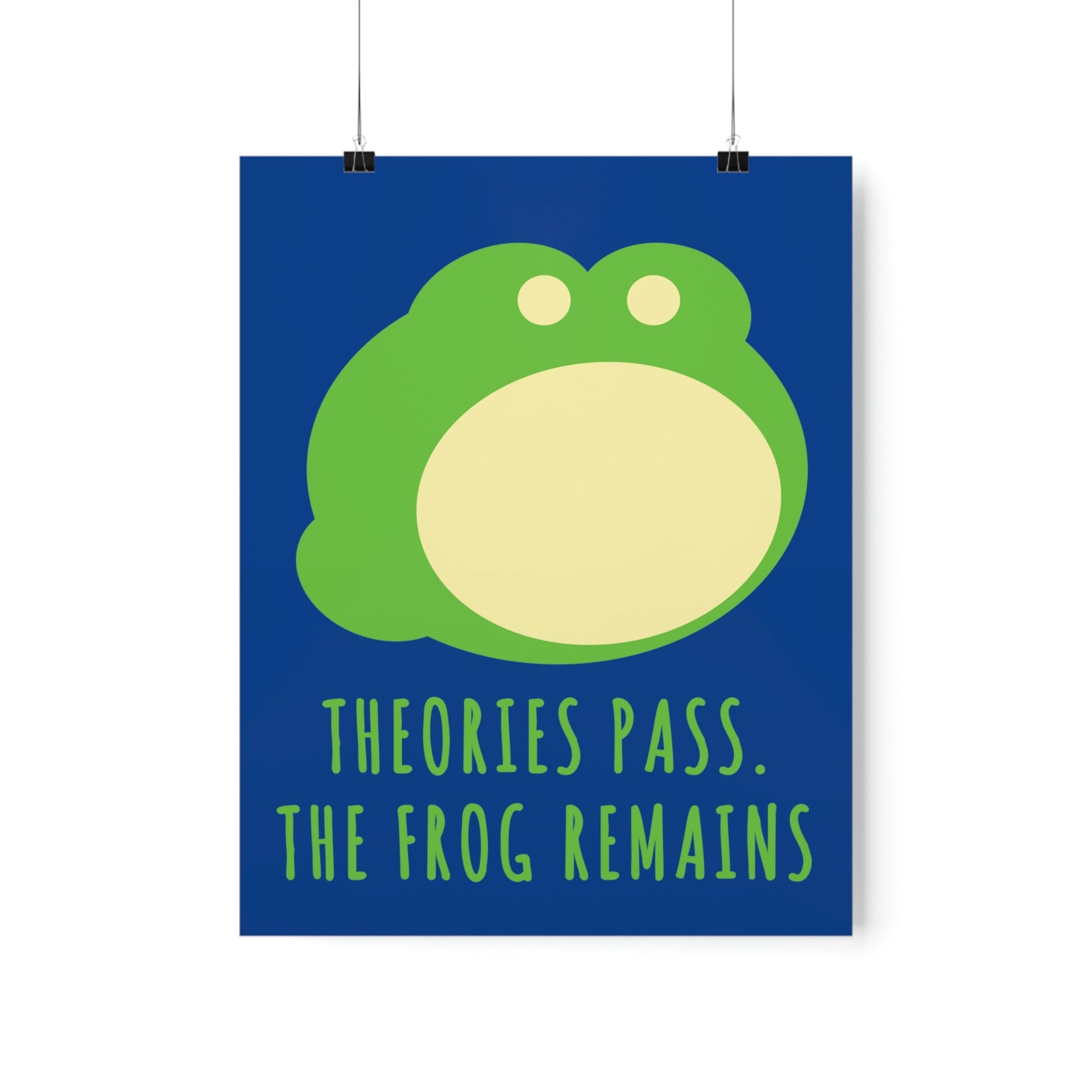 Little Green Frog Funny Edicational Quotes Mozaic Art Premium Matte Vertical Posters Ichaku [Perfect Gifts Selection]