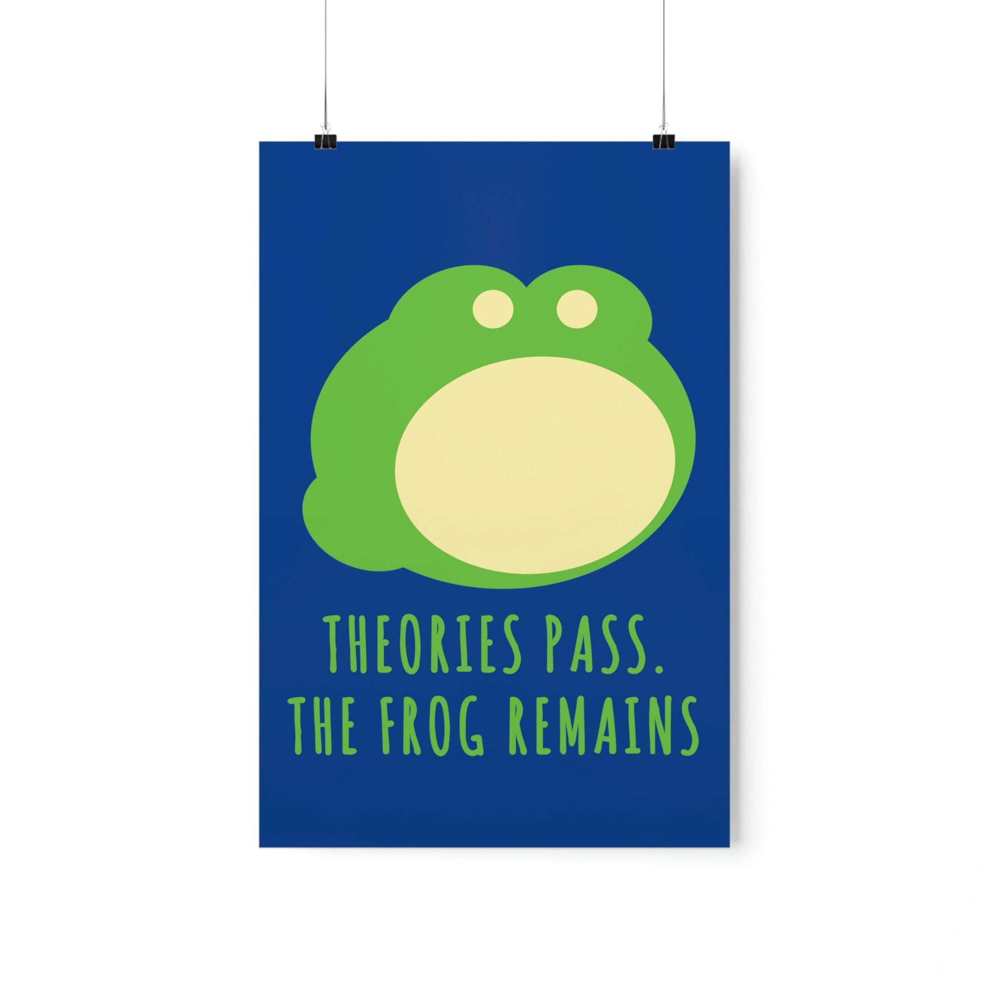 Little Green Frog Funny Edicational Quotes Mozaic Art Premium Matte Vertical Posters Ichaku [Perfect Gifts Selection]