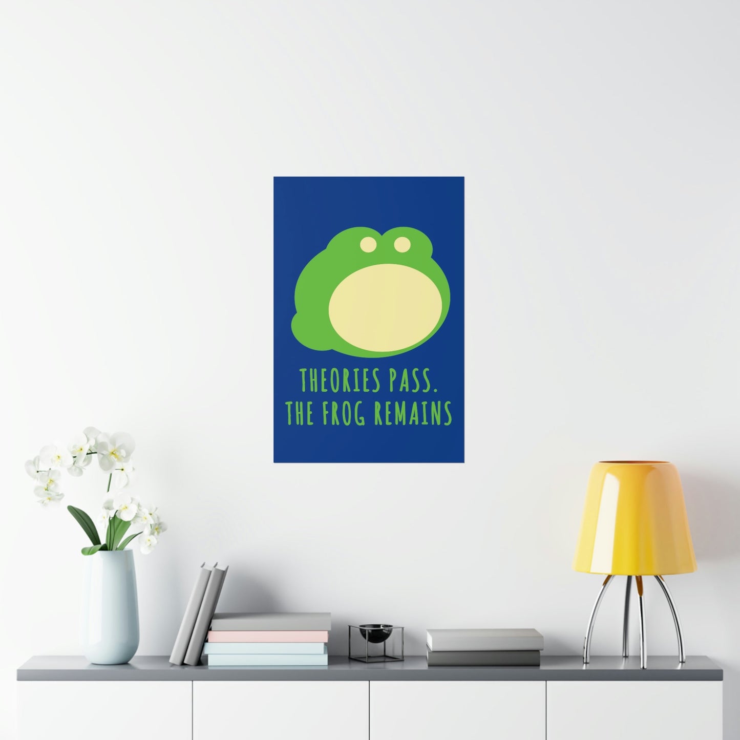 Little Green Frog Funny Edicational Quotes Mozaic Art Premium Matte Vertical Posters Ichaku [Perfect Gifts Selection]