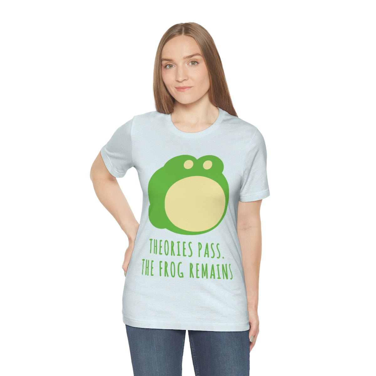 Little Green Frog Funny Edicational Quotes Mozaic Unisex Jersey Short Sleeve T-Shirt Ichaku [Perfect Gifts Selection]