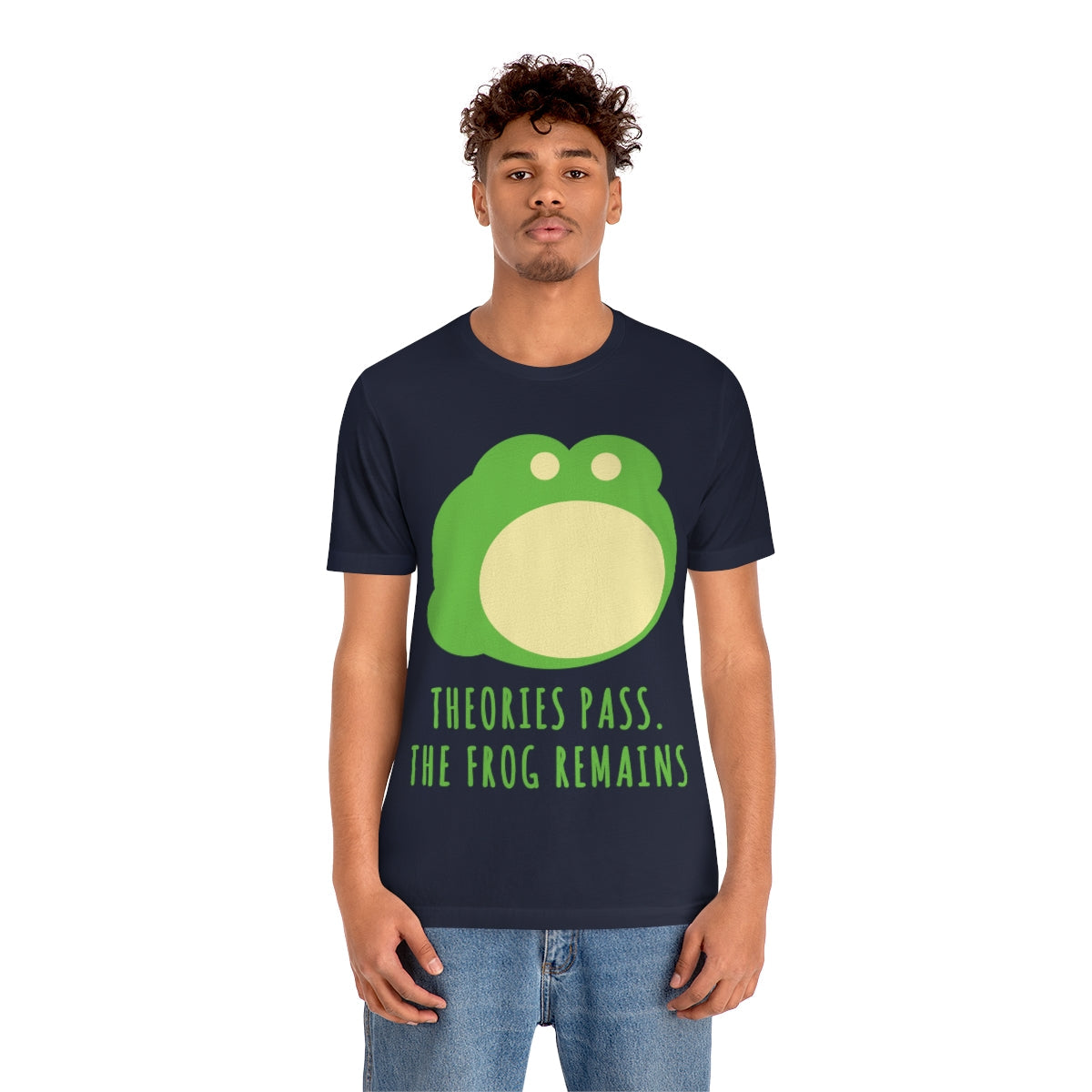 Little Green Frog Funny Edicational Quotes Mozaic Unisex Jersey Short Sleeve T-Shirt Ichaku [Perfect Gifts Selection]