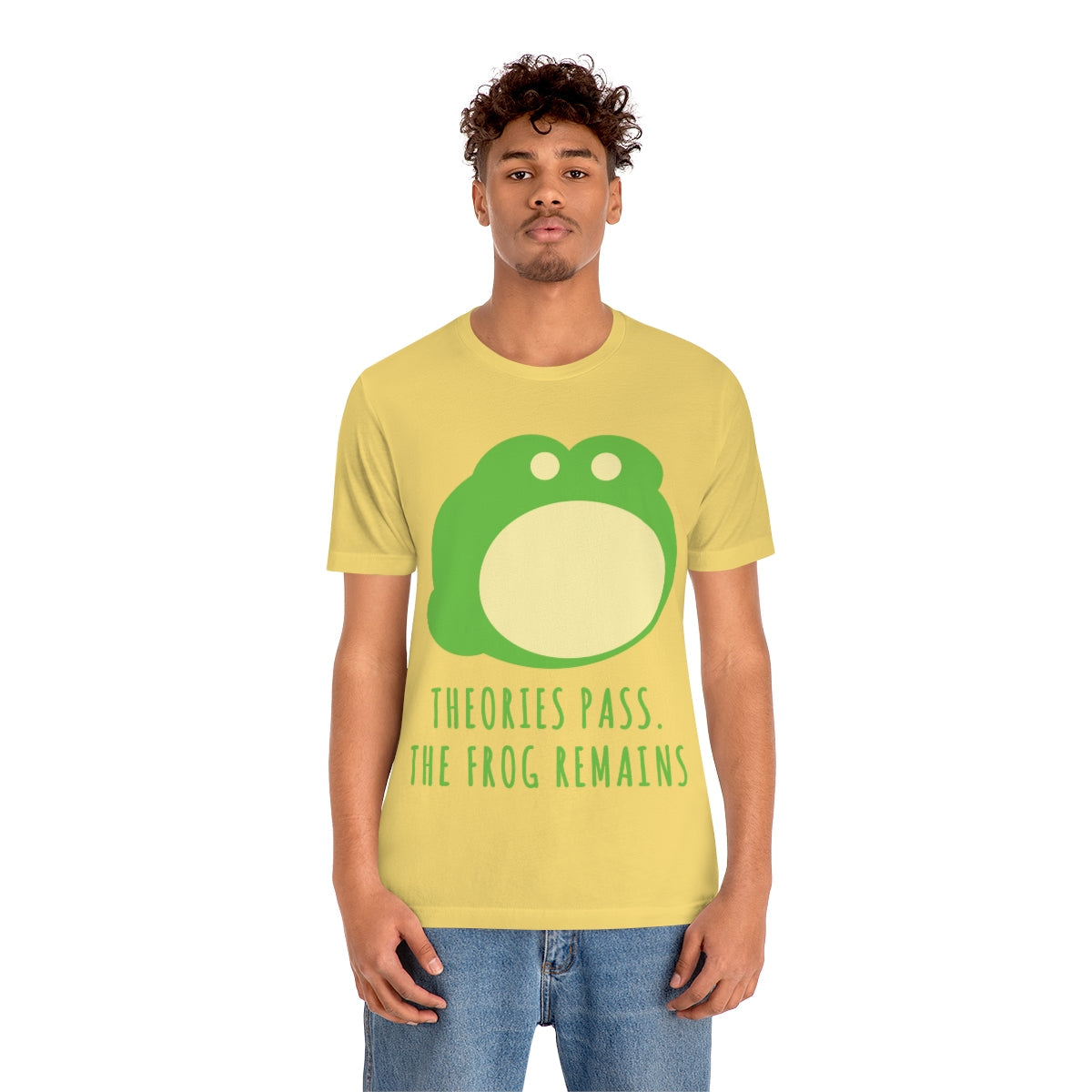 Little Green Frog Funny Edicational Quotes Mozaic Unisex Jersey Short Sleeve T-Shirt Ichaku [Perfect Gifts Selection]