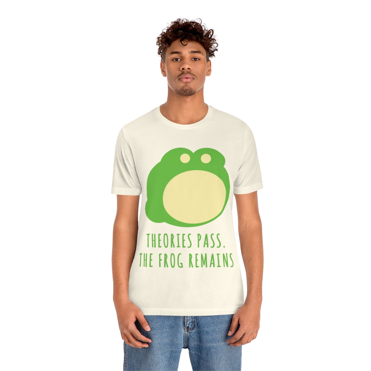 Little Green Frog Funny Edicational Quotes Mozaic Unisex Jersey Short Sleeve T-Shirt Ichaku [Perfect Gifts Selection]