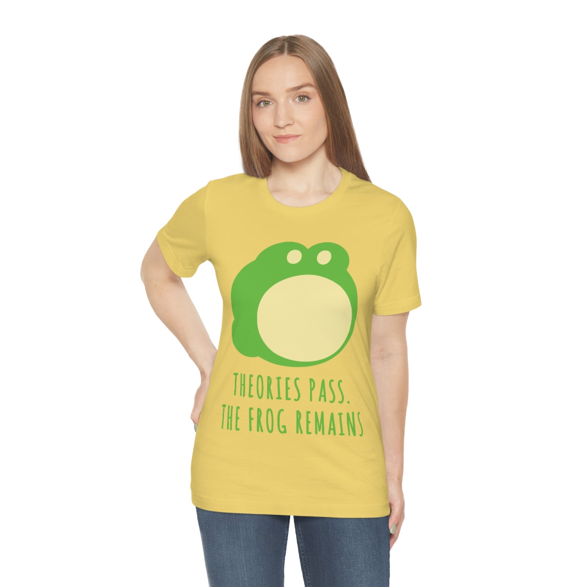 Little Green Frog Funny Edicational Quotes Mozaic Unisex Jersey Short Sleeve T-Shirt Ichaku [Perfect Gifts Selection]