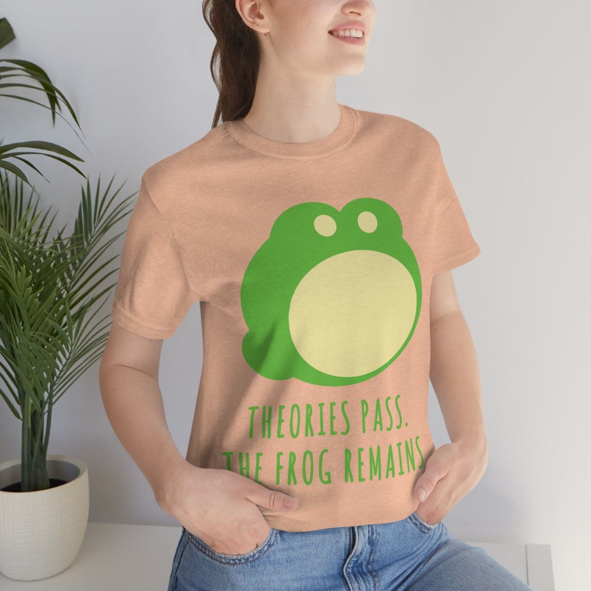 Little Green Frog Funny Edicational Quotes Mozaic Unisex Jersey Short Sleeve T-Shirt Ichaku [Perfect Gifts Selection]