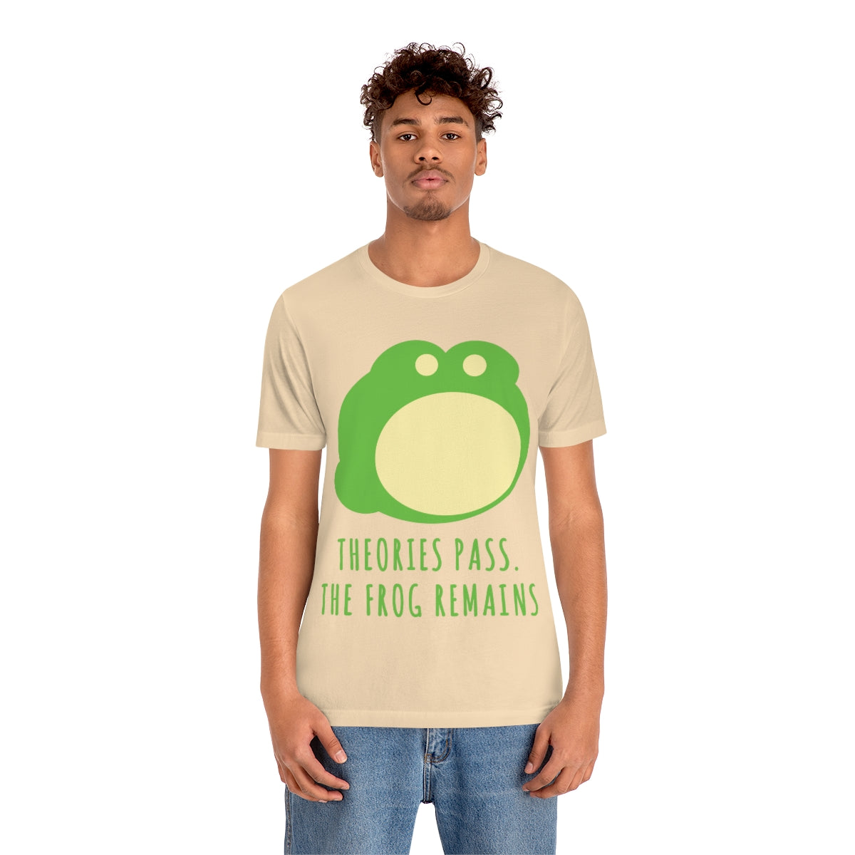 Little Green Frog Funny Edicational Quotes Mozaic Unisex Jersey Short Sleeve T-Shirt Ichaku [Perfect Gifts Selection]