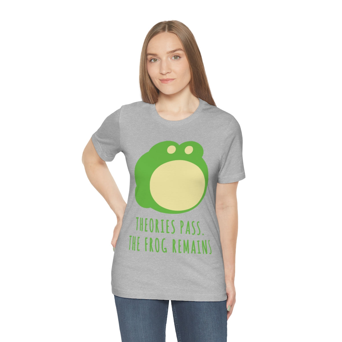 Little Green Frog Funny Edicational Quotes Mozaic Unisex Jersey Short Sleeve T-Shirt Ichaku [Perfect Gifts Selection]