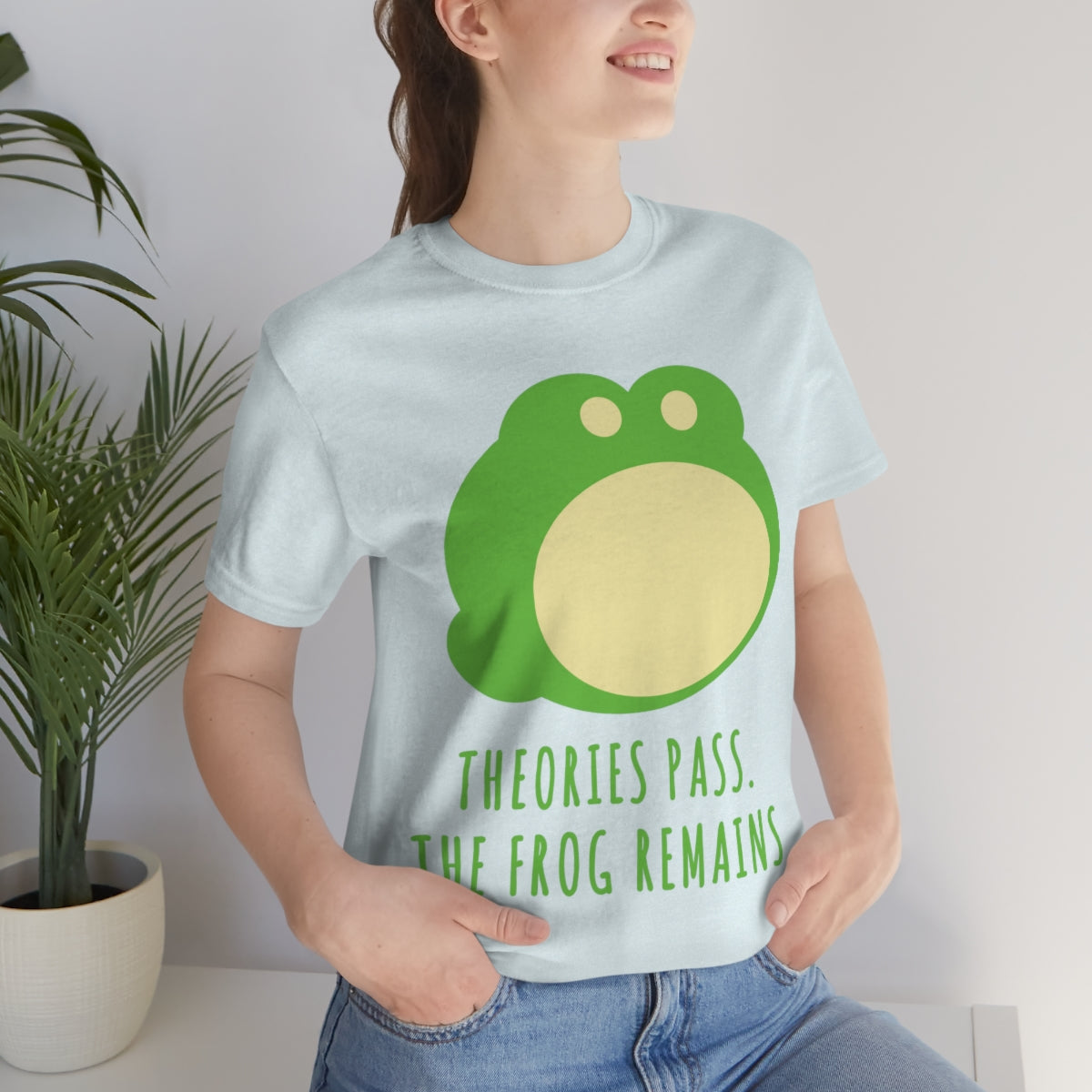 Little Green Frog Funny Edicational Quotes Mozaic Unisex Jersey Short Sleeve T-Shirt Ichaku [Perfect Gifts Selection]