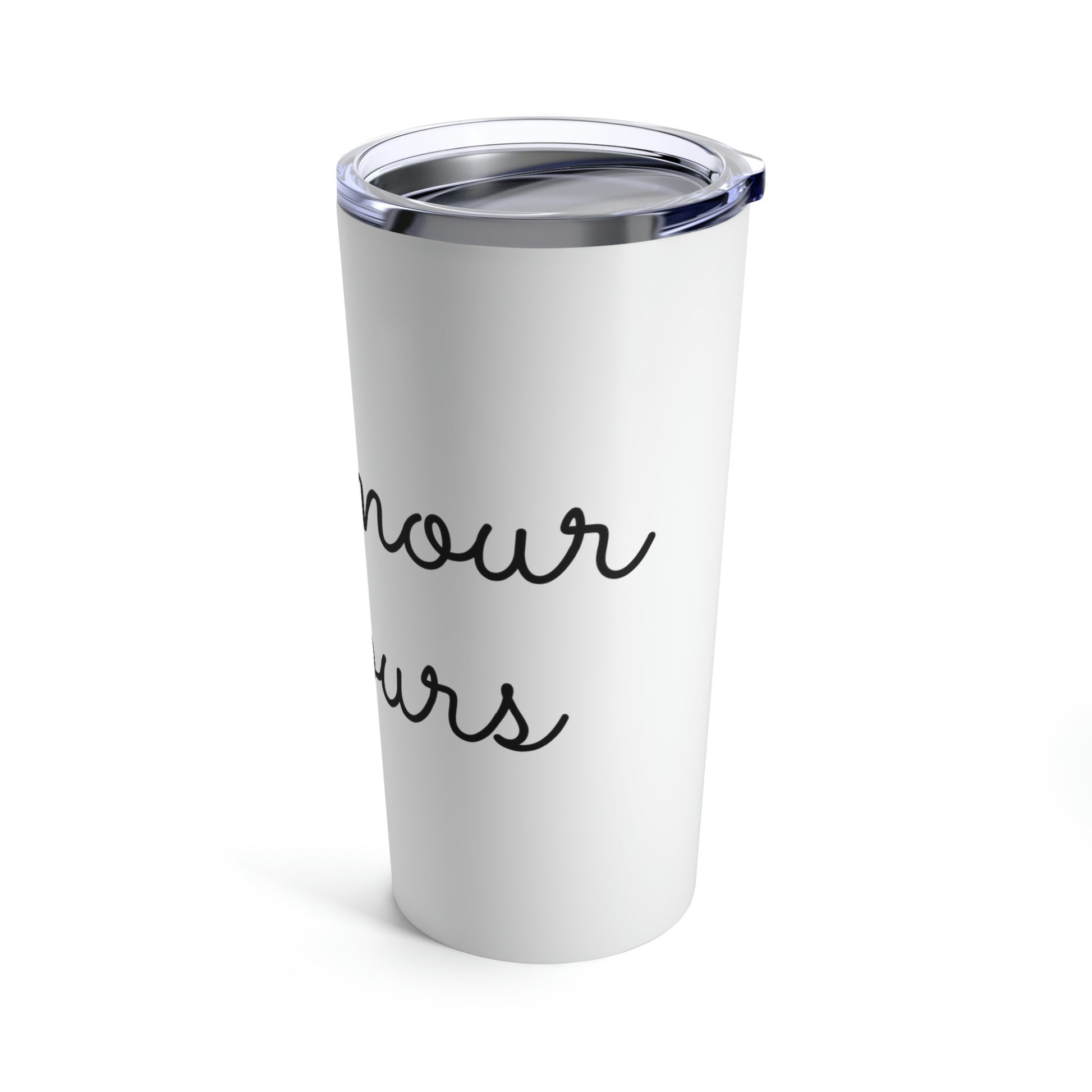 Love Forever L'Amour Toujours Love Typography Valentines Idea Stainless Steel Hot or Cold Vacuum Tumbler 20oz Ichaku [Perfect Gifts Selection]