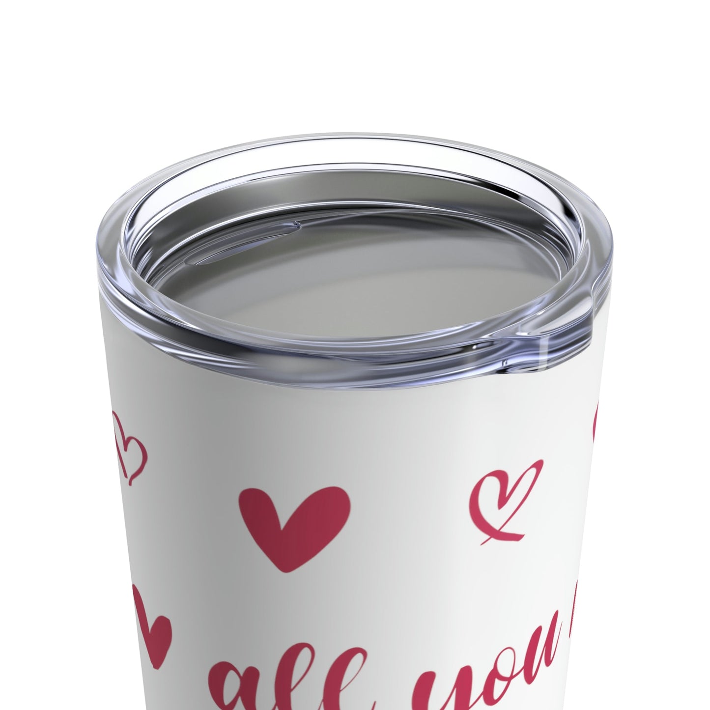 Love Is All You Need Stainless Steel Hot or Cold Vacuum Tumbler 20oz Ichaku [Perfect Gifts Selection]