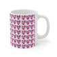 Love Pattern Modern Romantic Heart Ceramic Mug 11oz Ichaku [Perfect Gifts Selection]