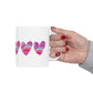 Love Pattern Modern Romantic Heart Ceramic Mug 11oz Ichaku [Perfect Gifts Selection]