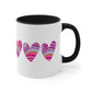 Love Pattern Modern Romantic Heart Classic Accent Coffee Mug 11oz Ichaku [Perfect Gifts Selection]