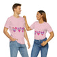 Love Pattern Modern Romantic Heart Unisex Jersey Short Sleeve T-Shirt Ichaku [Perfect Gifts Selection]