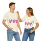 Love Pattern Modern Romantic Heart Unisex Jersey Short Sleeve T-Shirt Ichaku [Perfect Gifts Selection]