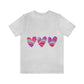 Love Pattern Modern Romantic Heart Unisex Jersey Short Sleeve T-Shirt Ichaku [Perfect Gifts Selection]