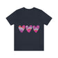 Love Pattern Modern Romantic Heart Unisex Jersey Short Sleeve T-Shirt Ichaku [Perfect Gifts Selection]