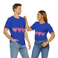 Love Pattern Modern Romantic Heart Unisex Jersey Short Sleeve T-Shirt Ichaku [Perfect Gifts Selection]