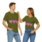 Love Pattern Modern Romantic Heart Unisex Jersey Short Sleeve T-Shirt Ichaku [Perfect Gifts Selection]