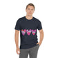 Love Pattern Modern Romantic Heart Unisex Jersey Short Sleeve T-Shirt Ichaku [Perfect Gifts Selection]