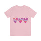 Love Pattern Modern Romantic Heart Unisex Jersey Short Sleeve T-Shirt Ichaku [Perfect Gifts Selection]