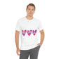 Love Pattern Modern Romantic Heart Unisex Jersey Short Sleeve T-Shirt Ichaku [Perfect Gifts Selection]