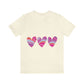 Love Pattern Modern Romantic Heart Unisex Jersey Short Sleeve T-Shirt Ichaku [Perfect Gifts Selection]