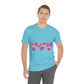 Love Pattern Modern Romantic Heart Unisex Jersey Short Sleeve T-Shirt Ichaku [Perfect Gifts Selection]