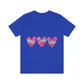 Love Pattern Modern Romantic Heart Unisex Jersey Short Sleeve T-Shirt Ichaku [Perfect Gifts Selection]