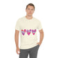 Love Pattern Modern Romantic Heart Unisex Jersey Short Sleeve T-Shirt Ichaku [Perfect Gifts Selection]