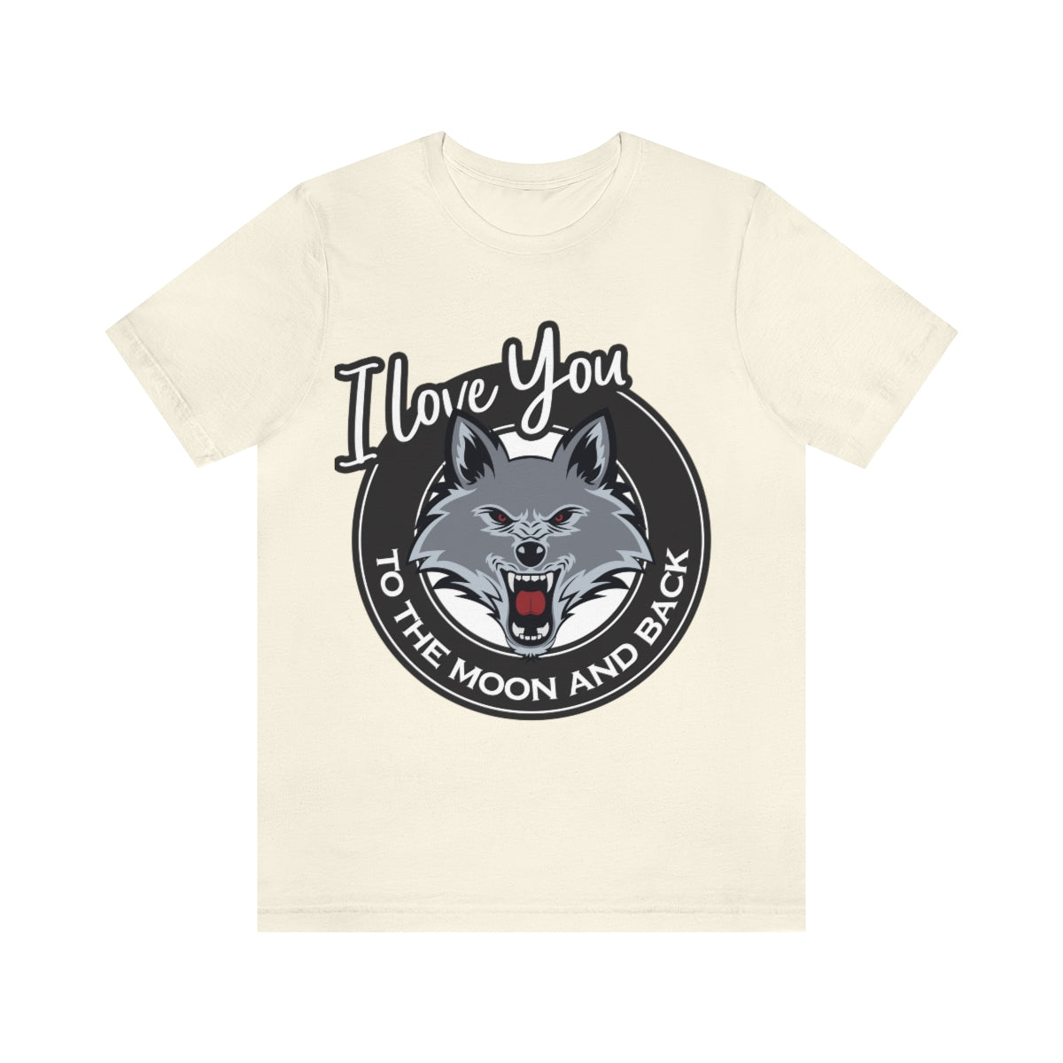 Love You To The Moon And Back Classic Wolf Stars Unisex Jersey Short Sleeve T-Shirt Ichaku [Perfect Gifts Selection]