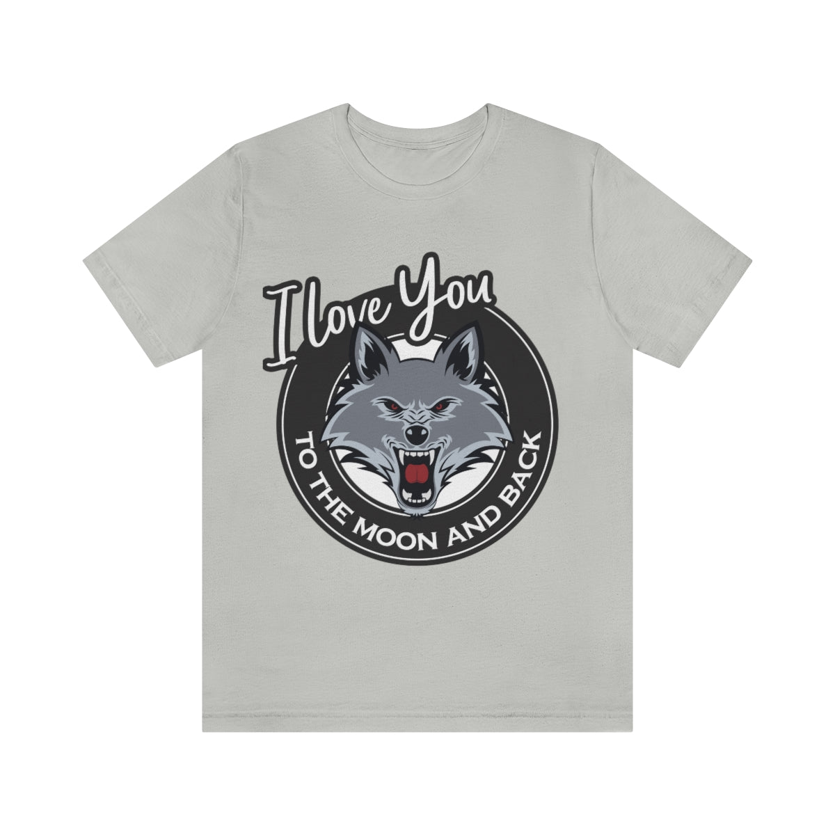 Love You To The Moon And Back Classic Wolf Stars Unisex Jersey Short Sleeve T-Shirt Ichaku [Perfect Gifts Selection]