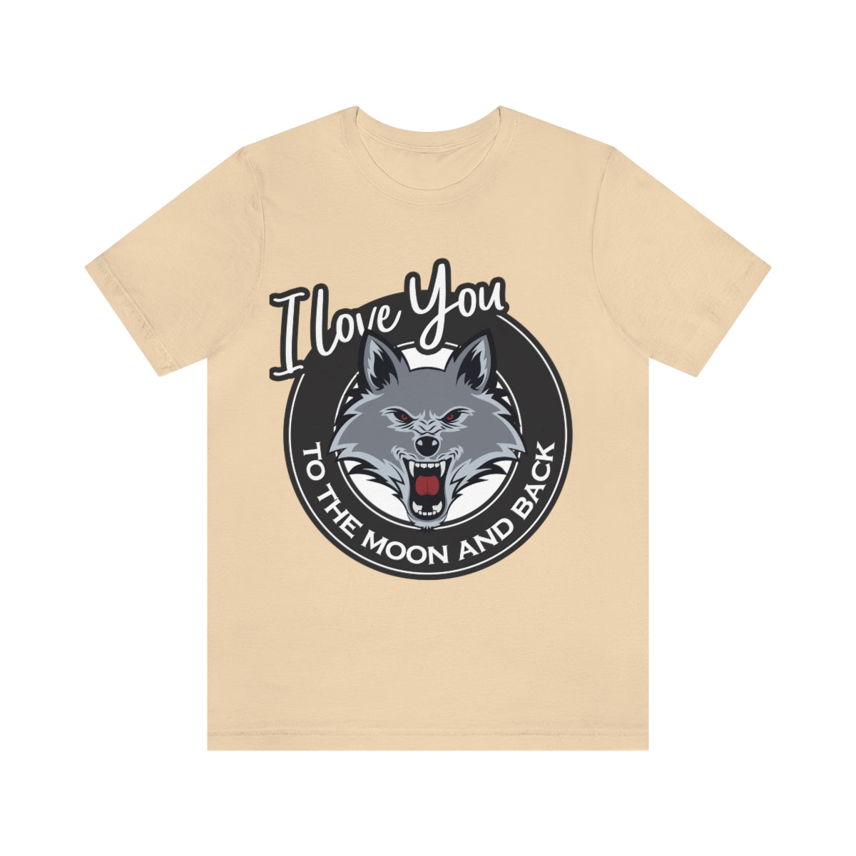 Love You To The Moon And Back Classic Wolf Stars Unisex Jersey Short Sleeve T-Shirt Ichaku [Perfect Gifts Selection]