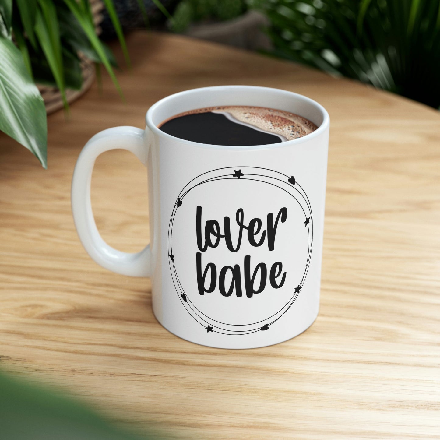 Lover Babe Heart Romantic Lovers Ceramic Mug 11oz Ichaku [Perfect Gifts Selection]