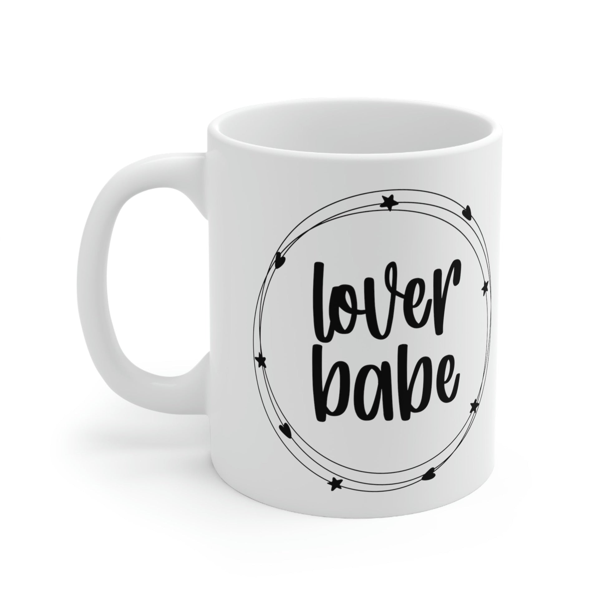 Lover Babe Heart Romantic Lovers Ceramic Mug 11oz Ichaku [Perfect Gifts Selection]