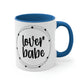 Lover Babe Heart Romantic Lovers Classic Accent Coffee Mug 11oz Ichaku [Perfect Gifts Selection]