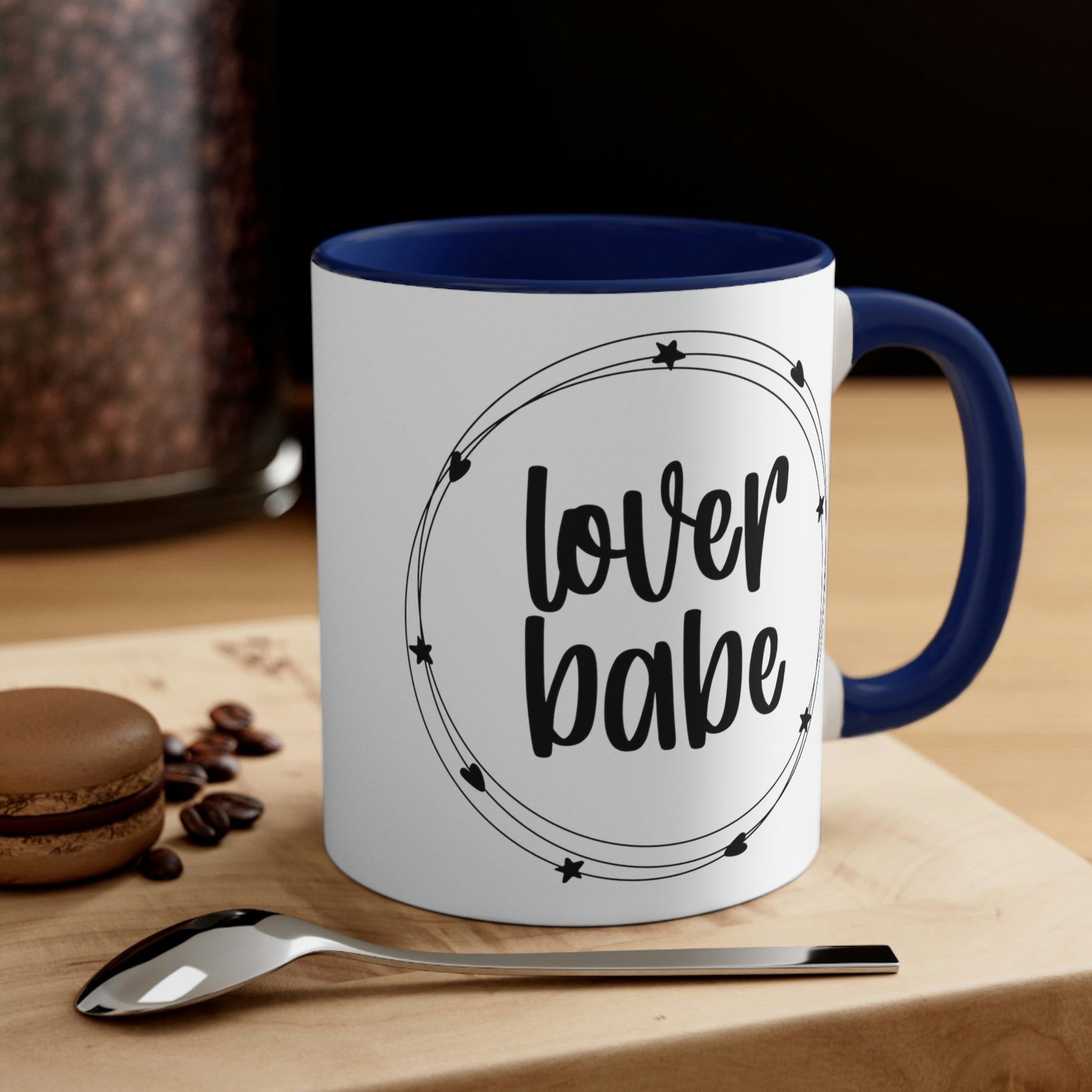 Lover Babe Heart Romantic Lovers Classic Accent Coffee Mug 11oz Ichaku [Perfect Gifts Selection]