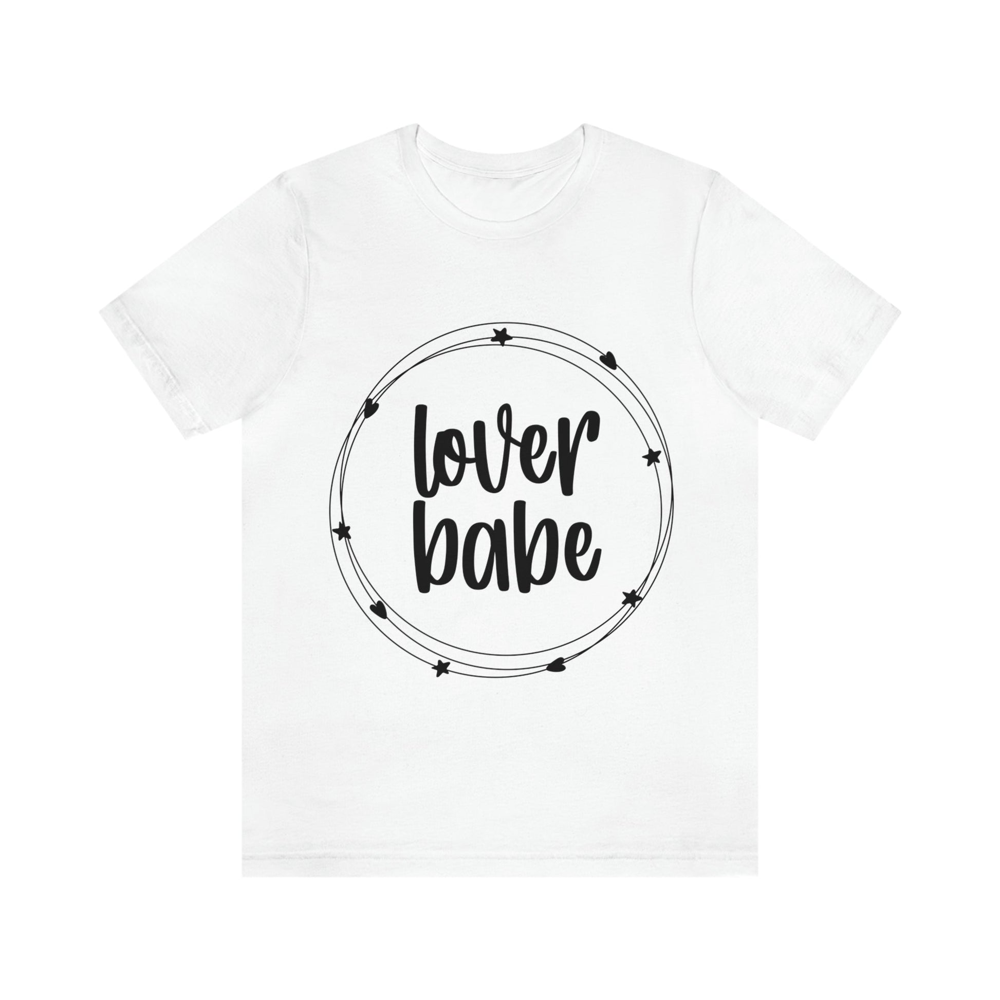 Lover Babe Heart Romantic Lovers Unisex Jersey Short Sleeve T-Shirt Ichaku [Perfect Gifts Selection]