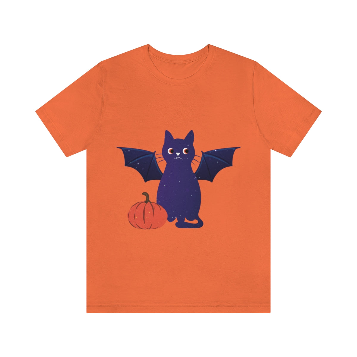 Magic Halloween Cute Universe Cat Unisex Jersey Short Sleeve T-Shirt Ichaku [Perfect Gifts Selection]