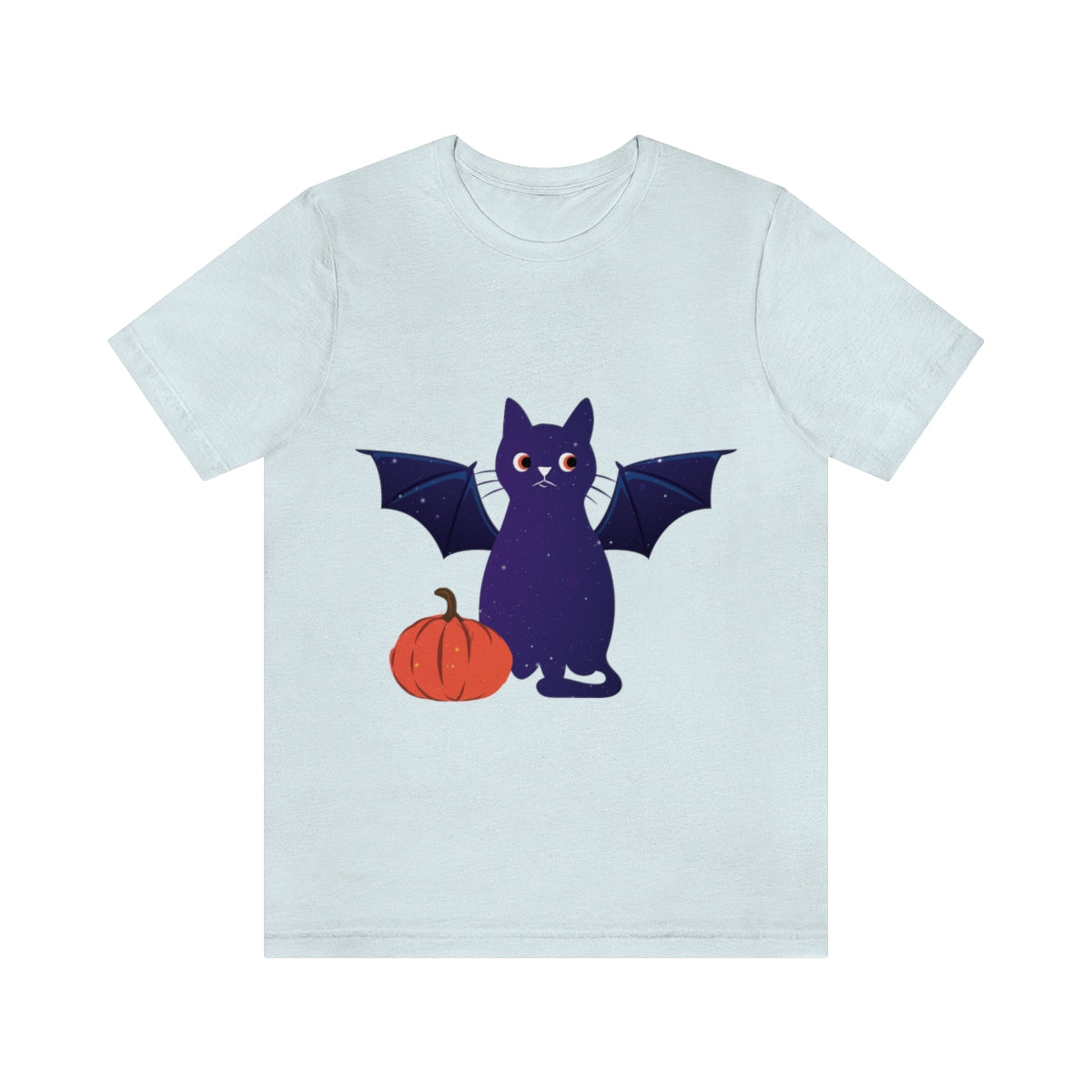 Magic Halloween Cute Universe Cat Unisex Jersey Short Sleeve T-Shirt Ichaku [Perfect Gifts Selection]