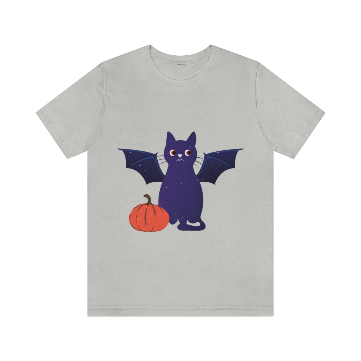 Magic Halloween Cute Universe Cat Unisex Jersey Short Sleeve T-Shirt Ichaku [Perfect Gifts Selection]