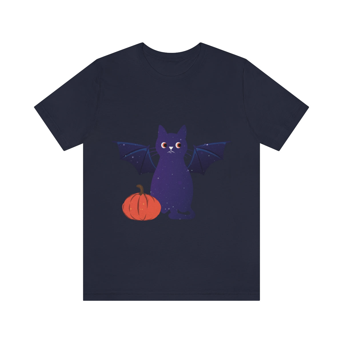 Magic Halloween Cute Universe Cat Unisex Jersey Short Sleeve T-Shirt Ichaku [Perfect Gifts Selection]