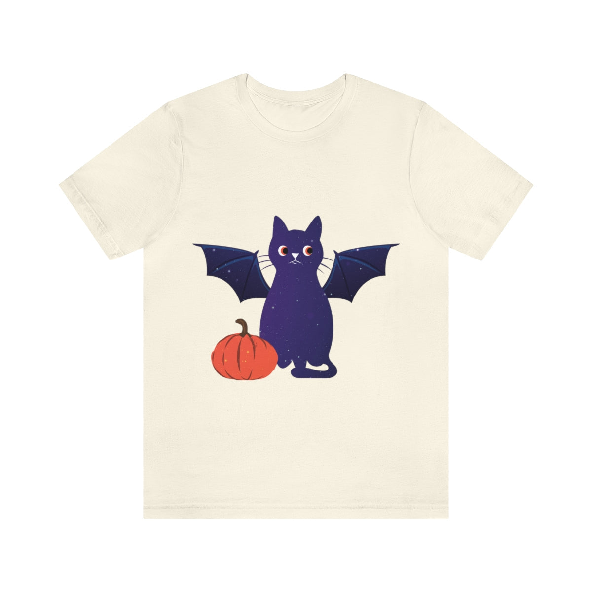 Magic Halloween Cute Universe Cat Unisex Jersey Short Sleeve T-Shirt Ichaku [Perfect Gifts Selection]