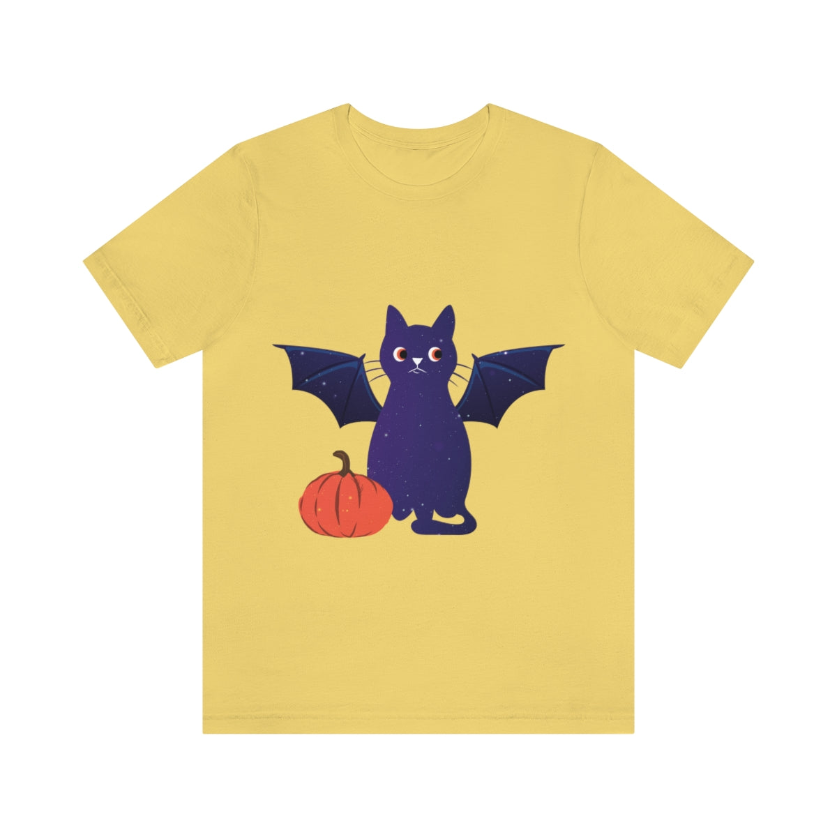 Magic Halloween Cute Universe Cat Unisex Jersey Short Sleeve T-Shirt Ichaku [Perfect Gifts Selection]