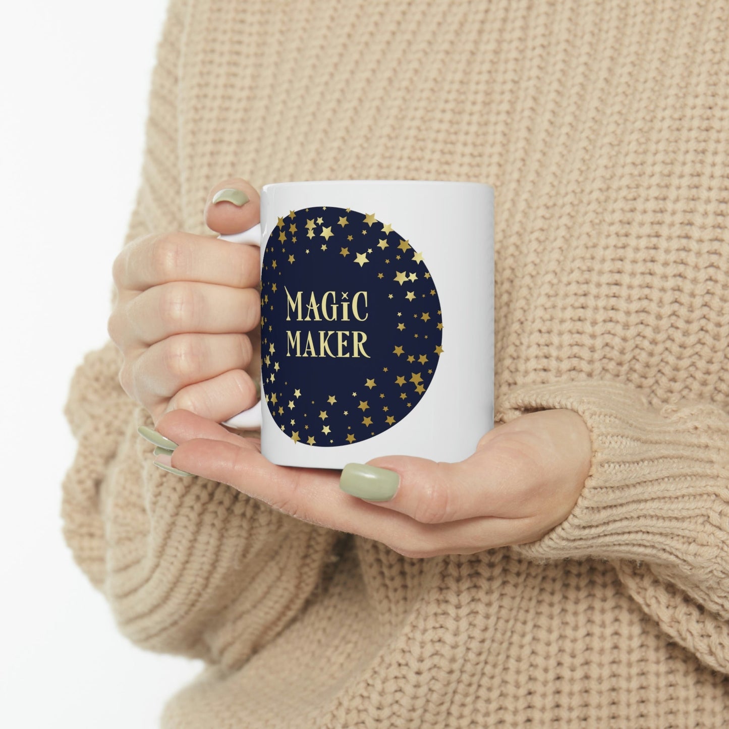 Magic Maker Xmas Holiday Quotes Ceramic Mug 11oz Ichaku [Perfect Gifts Selection]